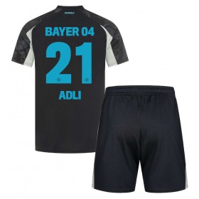 Bayer Leverkusen Amine Adli #21 Tredje skjorte til barn 2024-25 Kortermet (+ korte bukser)